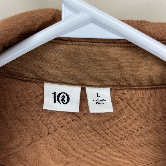 10 Tree Quilted Button Up Sweater - Picture 2 of 3